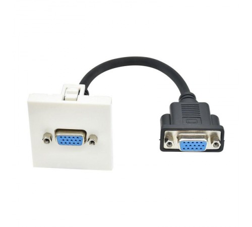 PRIMER РКМ-20-20-П Розетка VGA M/M (2 мод.) бел.  PR-KK40D-RV-0-2-K01  IEK