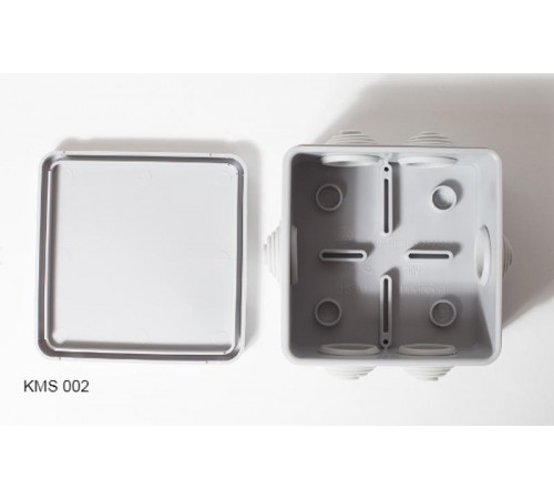 Коробка распределительная с кабельными вводами, (6 вводов) 100х100х50, IP54  KMS 002  SPL