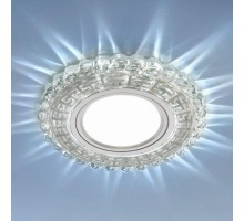 Светильник точечный встраиваемый 2217 MR16 CL прозрачный с подсветкой  a041512  Elektrostandard