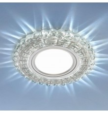 Светильник точечный встраиваемый 2217 MR16 CL прозрачный с подсветкой  a041512  Elektrostandard