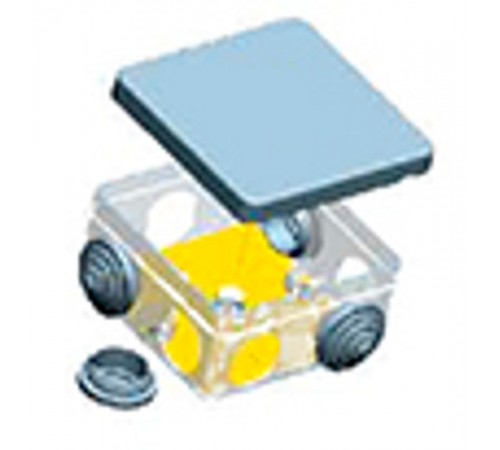 Коробка распределительная с кабельными вводами, (6 вводов) 100х100х50, IP54  KMS 002  SPL