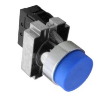 Кнопка управления NP2-BL65 без подсветки, синяя, 1НО+1НЗ, IP40 (R)  576041  CHINT