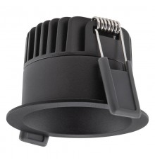 Светильник светодиодный ДВО-8Вт 2700K 8(6/4)Вт 640(80/50%)лм IP44 CRI90упр антиблик защитный  угол 70° черный SPOT    4099854000164  LEDVANCE