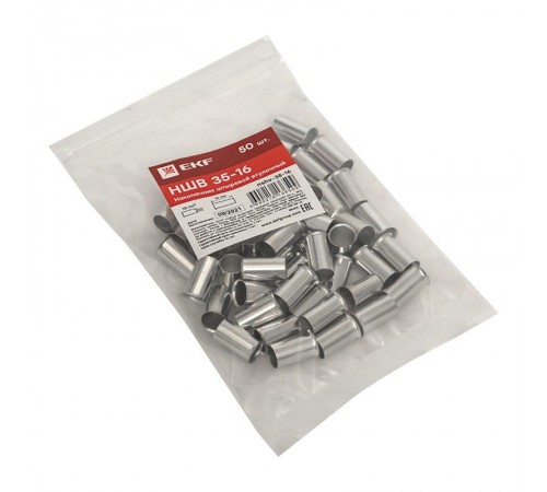 Наконечник штыревой втулочный НШв 35.0-16 (уп50шт) EKF PROxima  nshv-35-16  EKF