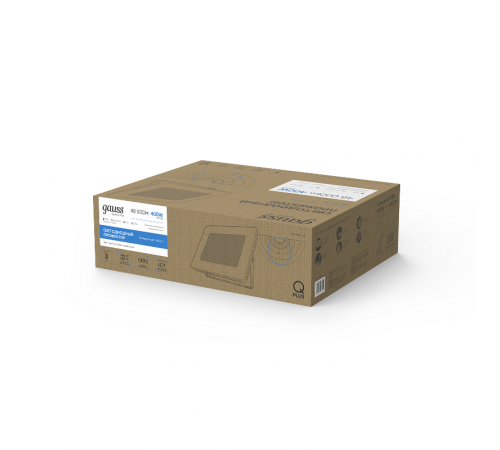 Прожектор светодиодный Qplus 400W 48000lm 6500K 175-265V IP65 графитовый  690511400  Gauss