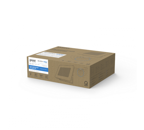 Прожектор светодиодный Qplus 400W 48000lm 6500K 175-265V IP65 графитовый  690511400  Gauss