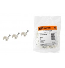 Скоба 8мм круглая пластиковая (50шт)   SQ0514-0015  TDM