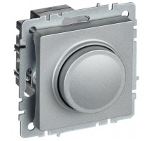 BRITE Светорегулятор поворотно-нажимной 600Вт СС10-1-0-БрА алюминий   BR-D20-0600-K47  IEK