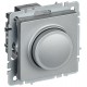 BRITE Светорегулятор поворотно-нажимной 600Вт СС10-1-0-БрА алюминий   BR-D20-0600-K47  IEK