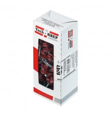 Саморез КР св. 4,8х28 RAL-3011 (тёмно-красный) (60 шт) - коробка с окном ( 0,32 кг)  112029  Tech-KREP