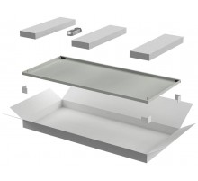 LINEA E Дверь металлическая 600мм шкафа 18U сер.  LE35-18U6X-DM  ITK