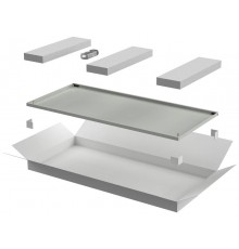 LINEA E Дверь металлическая 600мм шкафа 18U сер.  LE35-18U6X-DM  ITK