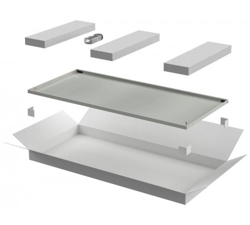 LINEA E Дверь металлическая 600мм шкафа 18U сер.  LE35-18U6X-DM  ITK