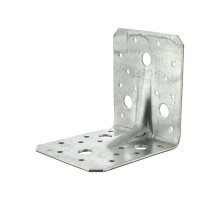 Уголок крепежный усиленный 90х90х40x2, оцинкованный - накл.  126395  Tech-KREP