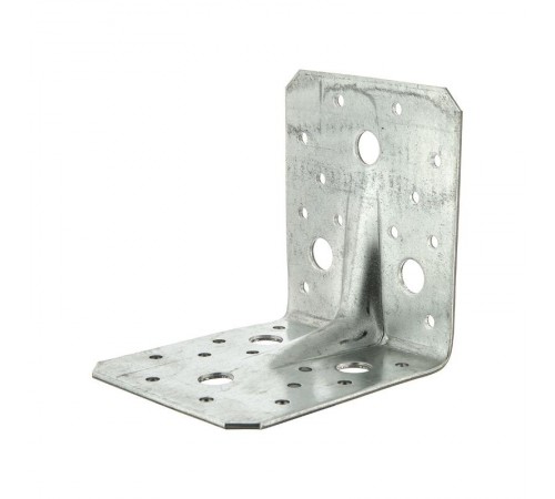 Уголок крепежный усиленный 90х90х40x2, оцинкованный - накл.  126395  Tech-KREP