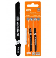 Пилки для электролобзика по металлу, HSS, 51х1,2 мм, криволинейный рез, T218A, 2 шт, "Рубин", TDM  SQ1089-0210  TDM