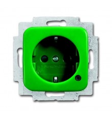 Розетка Schuko с индикацией LED, Duro, зеленый  2013-0-5282   2CKA002013A5282  ABB