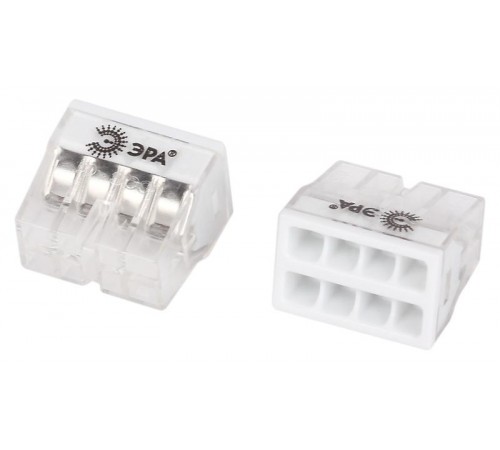 Клемма  NO-225-362 быстрозажимная 2273-208 компактная 8-проводная 0.2-2.5 мм2 упаковка 15 шт  Б0067913  ЭРА