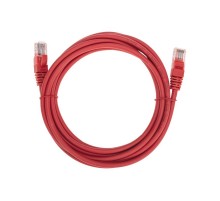 Патч-корд U/UTP, CAT 5e, RJ45-RJ45, 26AWG, LSZH, красный, 3м REXANT  02-0103-3  REXANT