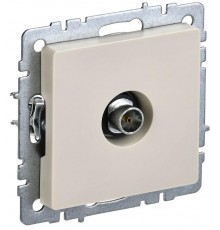 BRITE Розетка TV оконечная РТВ11-0-БрКр бежевый  BR-A10-O-K10  IEK