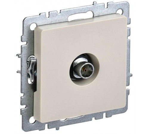 BRITE Розетка TV оконечная РТВ11-0-БрКр бежевый  BR-A10-O-K10  IEK