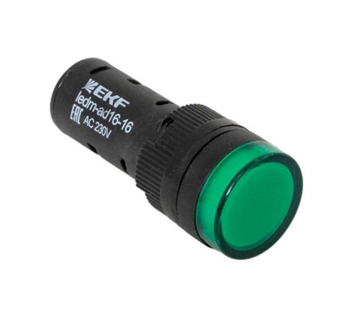 Матрица светодиодная AD16-16HS зеленый 230 В AC (16мм) EKF PROxima  ledm-ad16-16-g  EKF