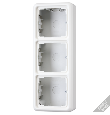 Накладная коробка с рамкой, 3-кратная; серая  CD583AGR  Jung