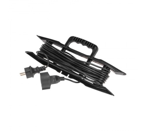 Удлинитель-шнур на рамке ПВС 3х0,75мм, 10м, с/з, 6А, 1300Вт, IP20, черный  13-4913  PROconnect