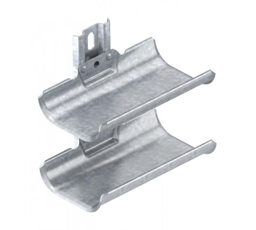 Кронштейн тоннельный на рейке 200 мм. 2 полки. (KTW 100 2 FT)  6006902  OBO Bettermann