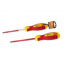 Отвертка крестовая диэлектрическая тип PH2x100, серия "ЭкспертЭлектрик"  SQ1007-0203  TDM