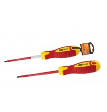 Отвертка крестовая диэлектрическая тип PH2x100, серия "ЭкспертЭлектрик"  SQ1007-0203  TDM