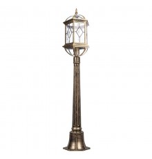 Светильник садово-парковый PL170 60W 230V E27 205*180*1130мм черное золото (столб 1,15M)  11338  FERON