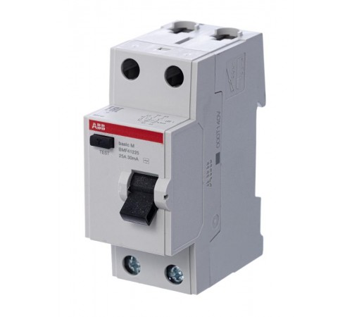 Выключатель дифференциальный (УЗО) BMF41225 2п 25А 30мA тип AC  2CSF602041R1250  ABB