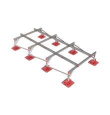 Опорная конструкция для установки оборудования TECHNORAPTOR LIGHTFOOT 1500х3000 тип 2  KM-TR-LTF-SSEI-1500-3000-2  КМ - профиль