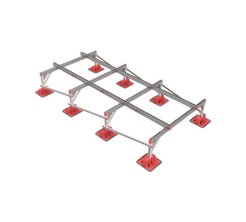 Опорная конструкция для установки оборудования TECHNORAPTOR LIGHTFOOT 1500х3000 тип 2  KM-TR-LTF-SSEI-1500-3000-2  КМ - профиль