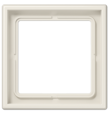 Рамка для вертикальной и горизонтальной установки, 1 пост; дюропласт; слоновая кость; LS990  LS981W  Jung