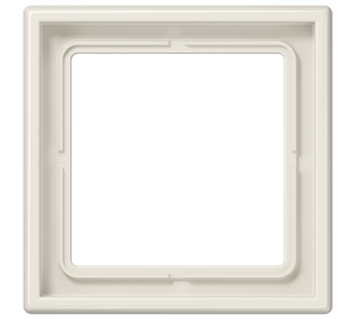 Рамка для вертикальной и горизонтальной установки, 1 пост; дюропласт; слоновая кость; LS990  LS981W  Jung