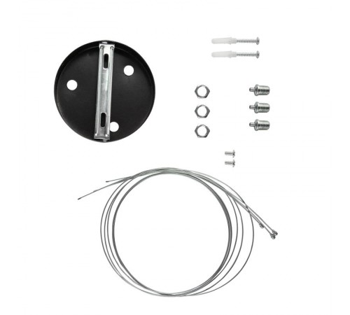 Светильник светодиодный Geometria Ring SPO-134-B-40K-056 56Вт 4000К 4200Лм IP40 800*800*80 черный подвесной  Б0050565  ЭРА