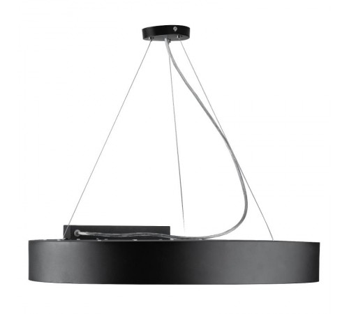 Светильник светодиодный Geometria Ring SPO-134-B-40K-056 56Вт 4000К 4200Лм IP40 800*800*80 черный подвесной  Б0050565  ЭРА