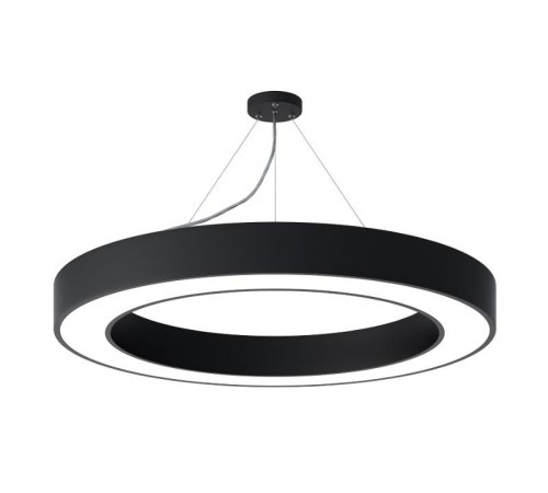 Светильник светодиодный Geometria Ring SPO-134-B-40K-056 56Вт 4000К 4200Лм IP40 800*800*80 черный подвесной  Б0050565  ЭРА