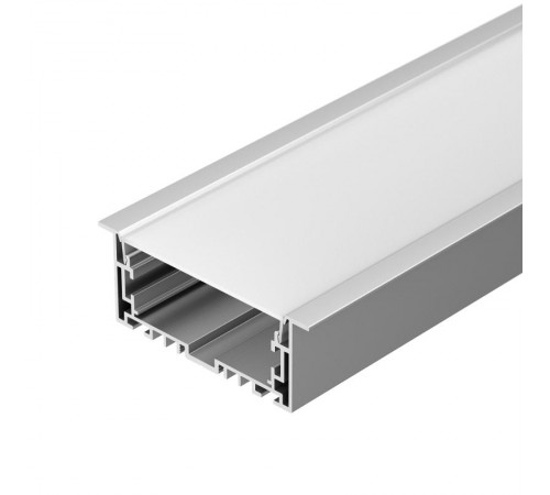Профиль с экраном S2-LINIA94-F-2500 ANOD+OPAL (Arlight, Алюминий)  021178(1)  Arlight