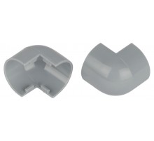 Внешний угол  OC-KK-20-12-F для полукруглого кабель-канала серый 20х12мм 2шт/комплект  Б0064948  ЭРА