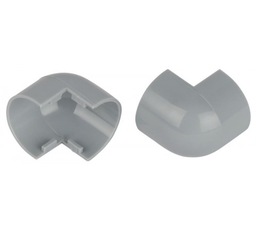 Внешний угол  OC-KK-20-12-F для полукруглого кабель-канала серый 20х12мм 2шт/комплект  Б0064948  ЭРА