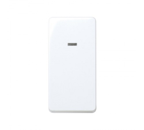 Simon 27 Выключатель однополюсный с подсветкой, 10А 250В, узкий модуль, S27, белый  27104-64  Simon