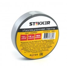 Изоляционная лента 0,13*15 мм. 10 м.серебро, INTP01315-10  39902  STEKKER