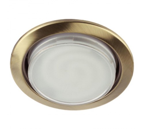 Светильник точечный встраиваемый под лампу KL35 13Вт GX53 золото  Б0002357  ЭРА