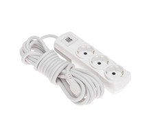 Удлинитель PREMIUM 3 гнезда, 5м, 3х1,5мм, с/з, 2 USB, белый  13-4111  REXANT