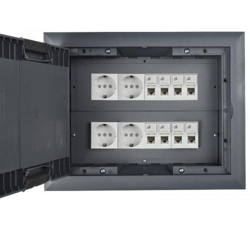 Лючок напольный PRIMER на 24 модуля ONFLOOR 24   KNL-80-16-7012  IEK