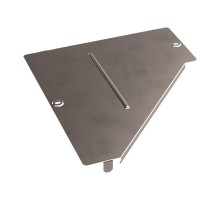 Крышка переходника левого Стандарт INOX (AISI 409) 400х150  PR16.5648  Промрукав