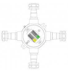 Взрывонепроницаемая распределительная коробка из алюминия  LBD21000015  DKC